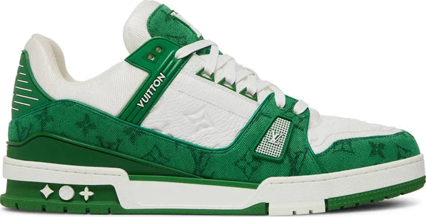 LV Trainer - (Green Monogram Denim)