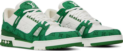 LV Trainer - (Green Monogram Denim)