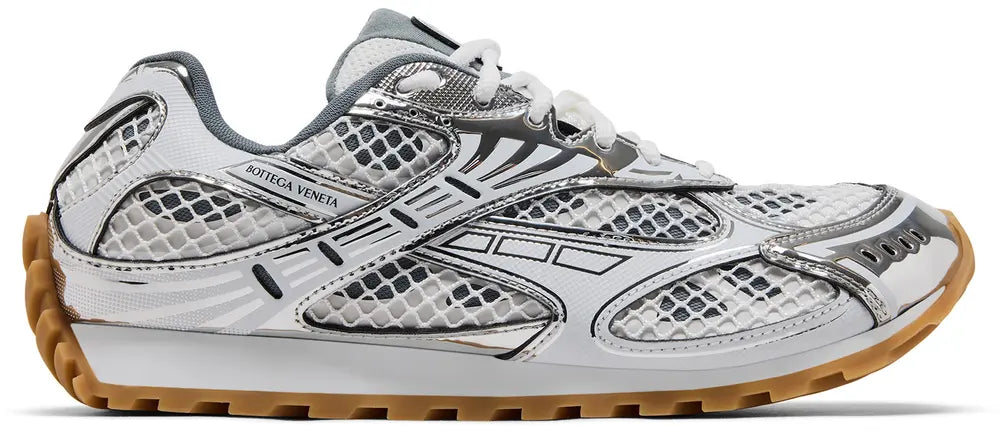 Bottega Veneta Orbit Sneaker (White Silver)