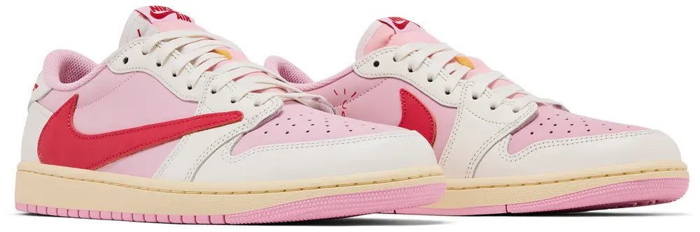Jordan 1 Retro Low - Travis Scott (Sail Tropical Pink)