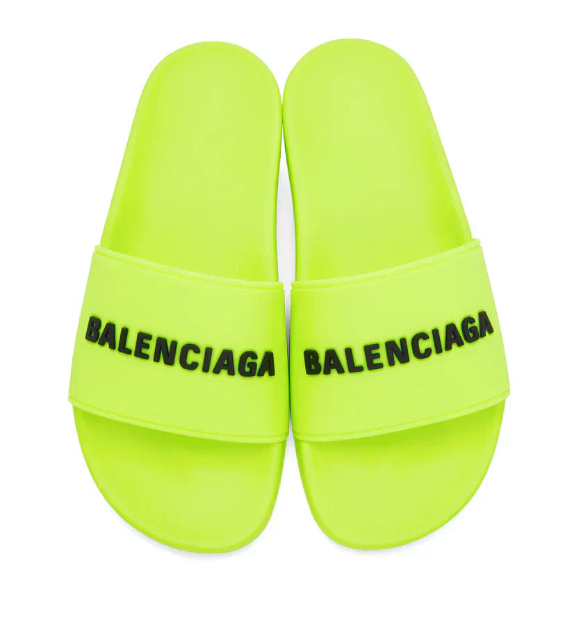 Balenciaga Pool Slides - Lime