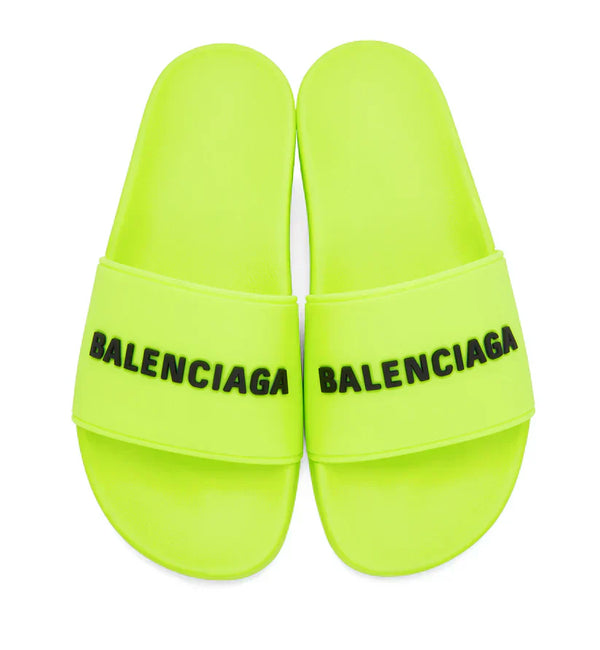 Balenciaga Pool Slides - Lime