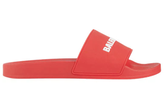 Balenciaga Pool Slides - Red