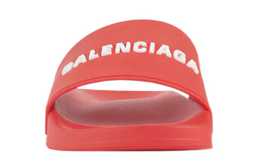Balenciaga Pool Slides - Red
