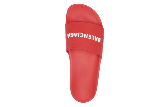 Balenciaga Pool Slides - Red
