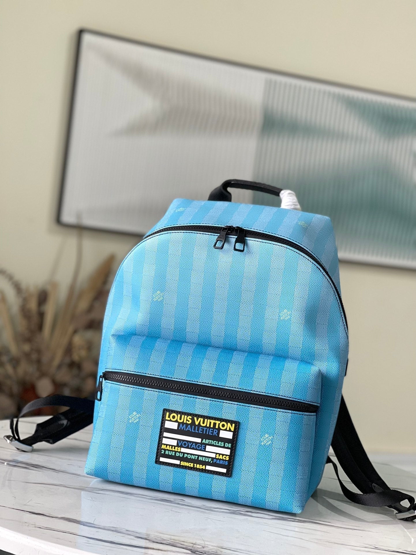 LV Backpack (Discovery Damier Stripes)