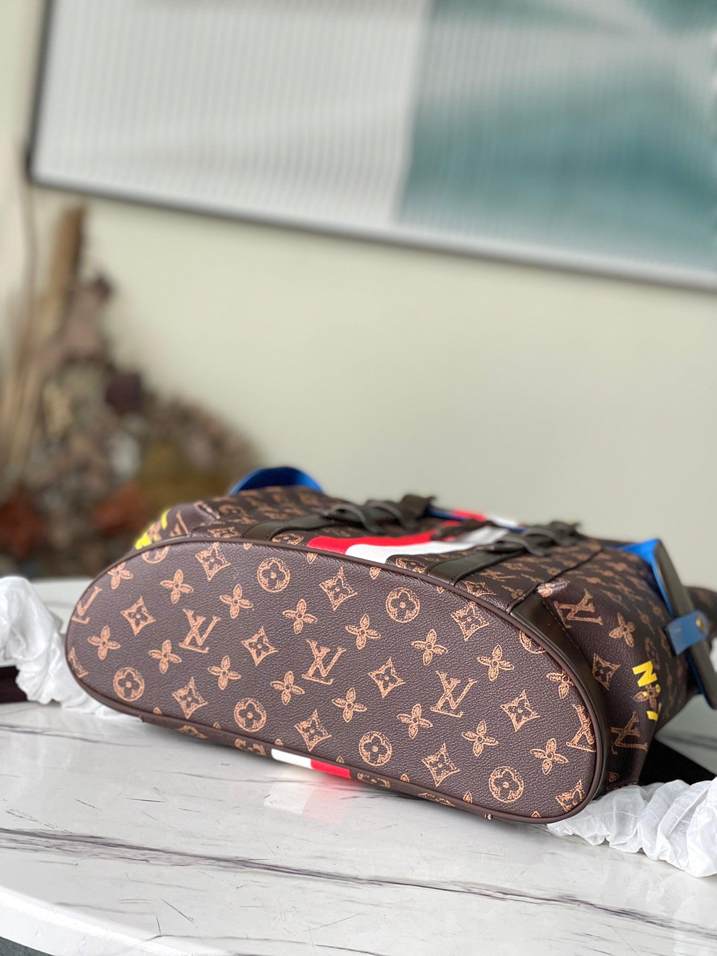 LV Backpack (Christopher MM - Brown Striped)