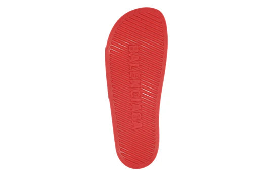 Balenciaga Pool Slides - Red
