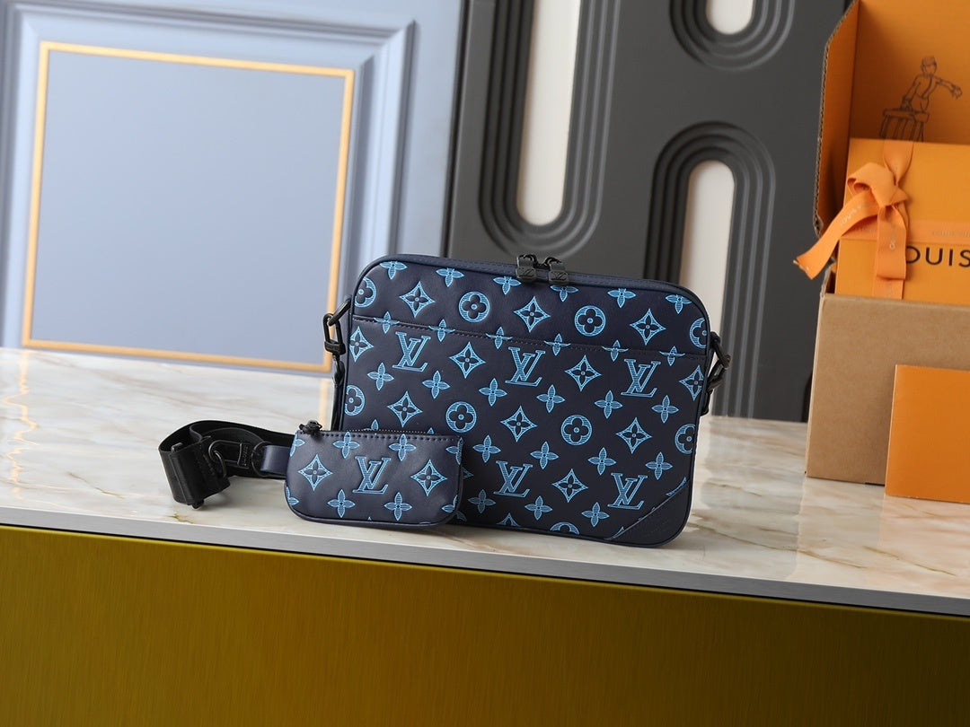 LV Messenger Bag (Navy River Blue Monogram)