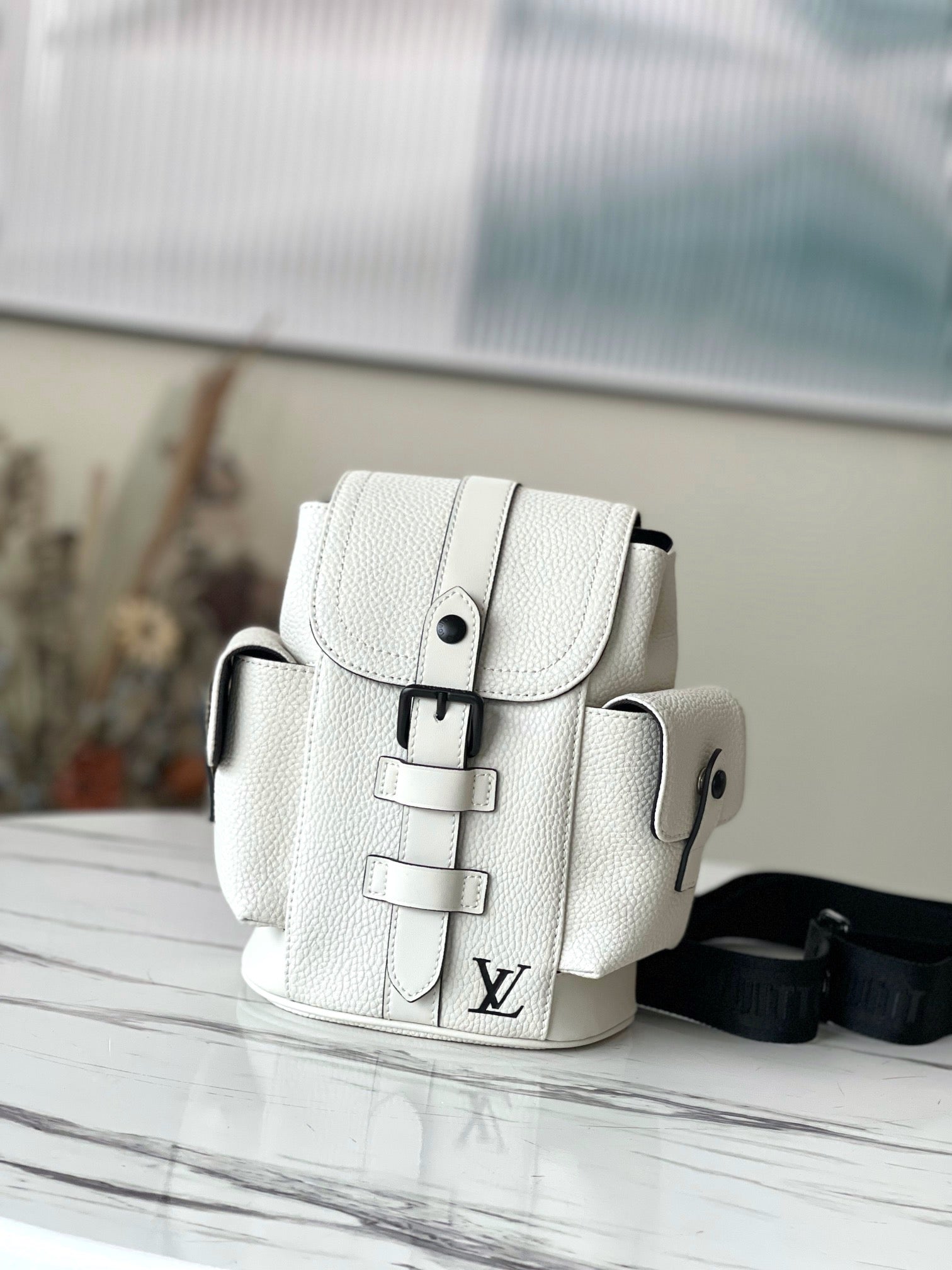 LV Backpack (Nano Christopher - White)