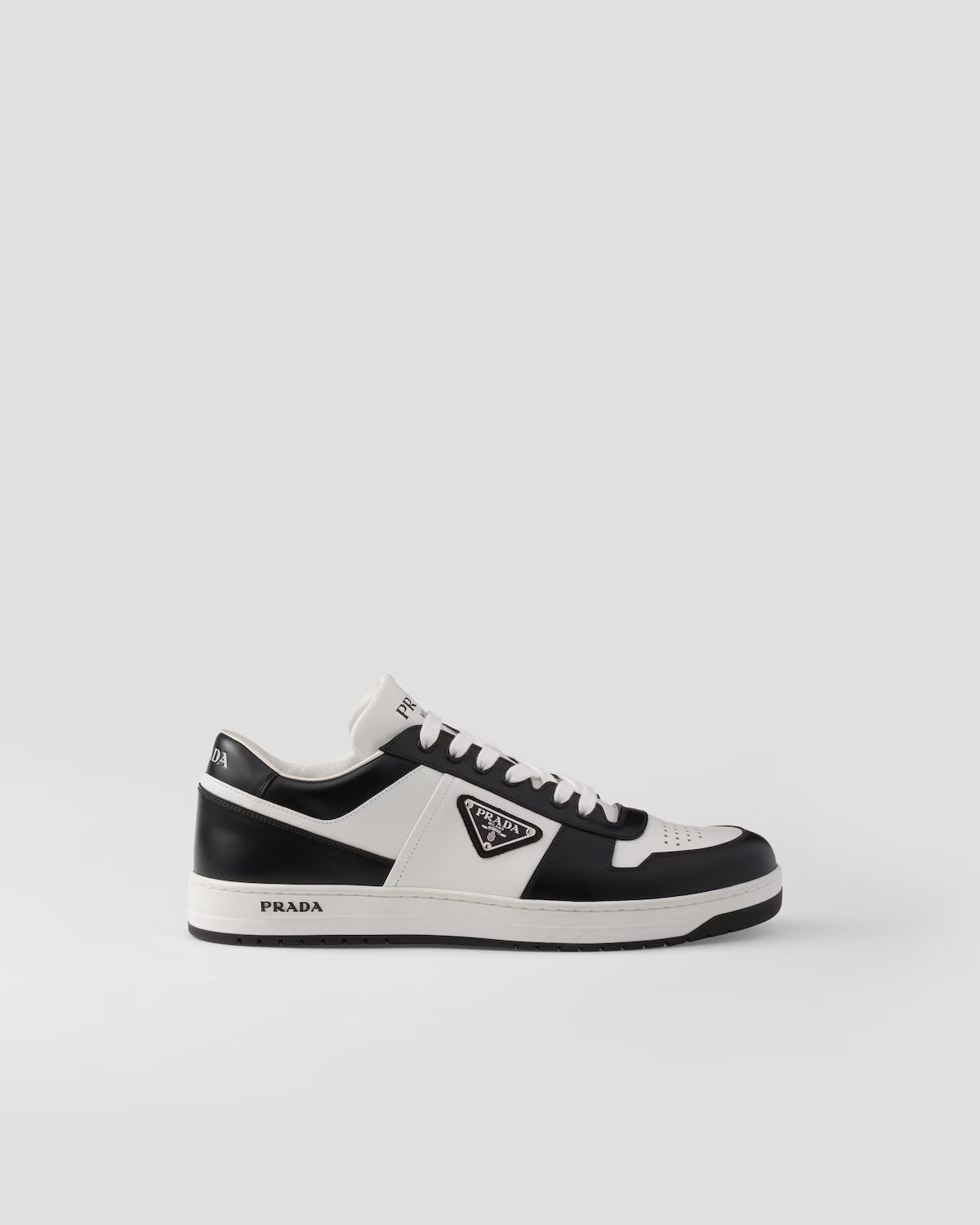 Prada Downtown Leather Sneakers