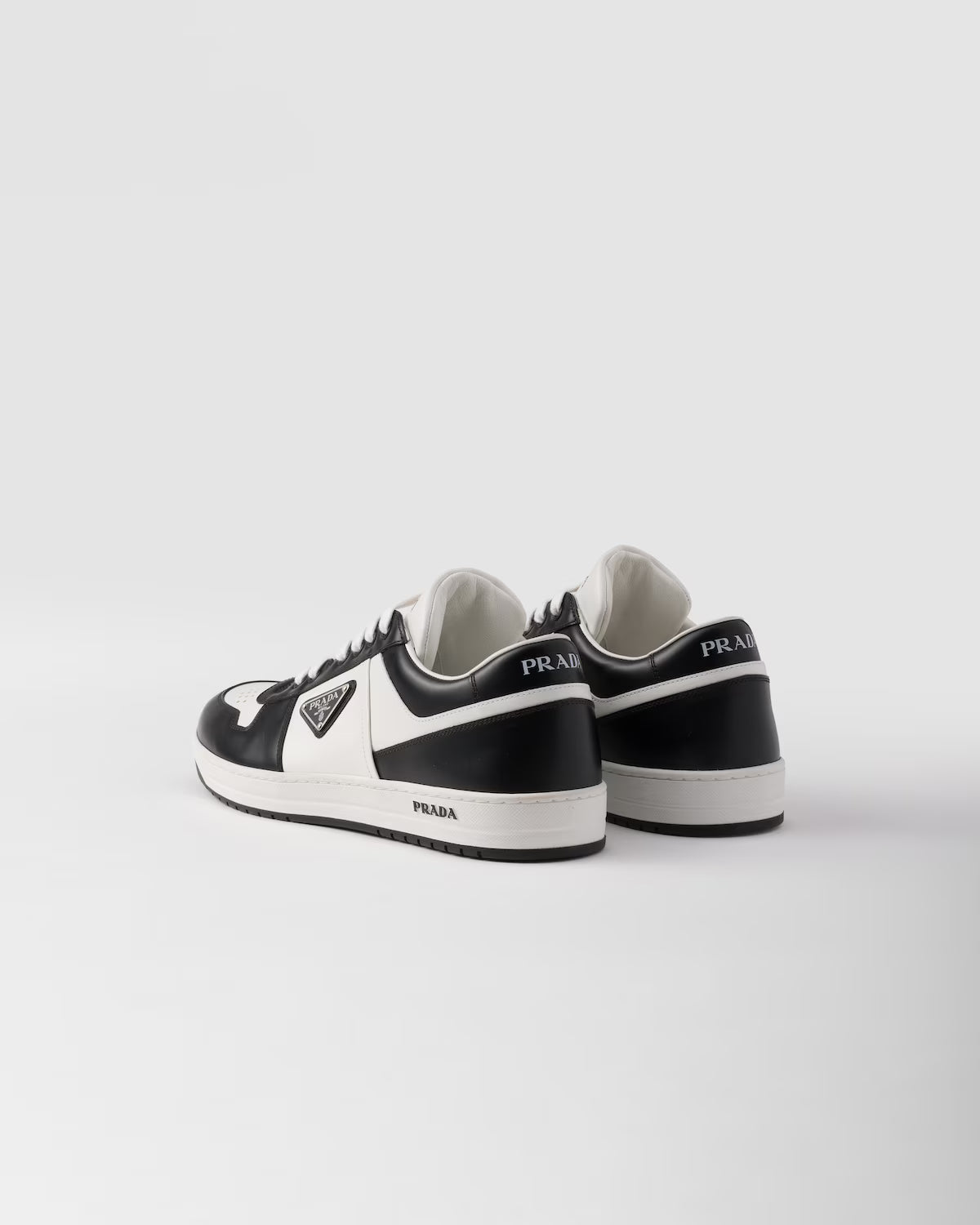 Prada Downtown Leather Sneakers