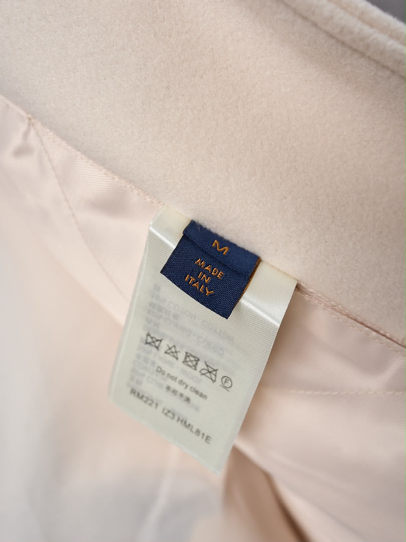 LV Multi-Patches Mixed Leather Varsity Blouson (Milky White)