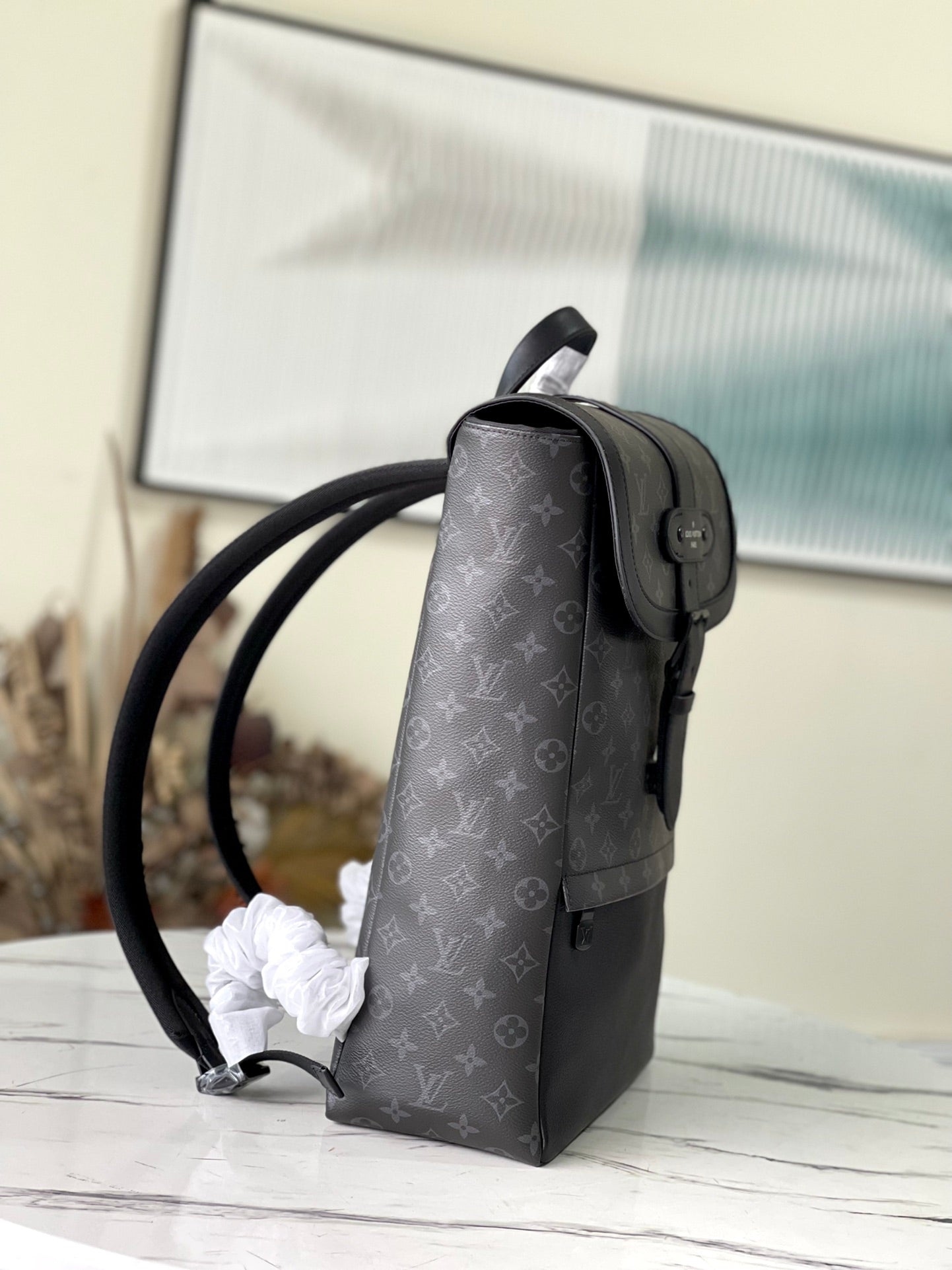 LV Backpack (Monogram Eclipse Saumur)