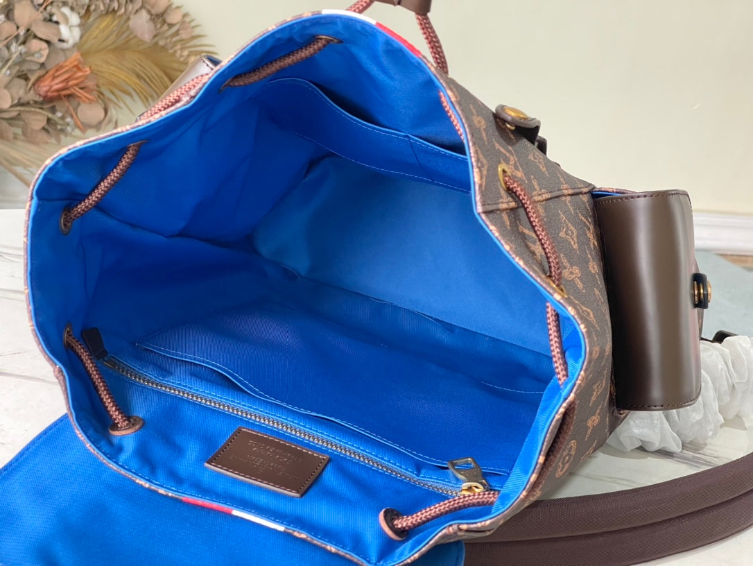 LV Backpack (Christopher MM - Brown Striped)