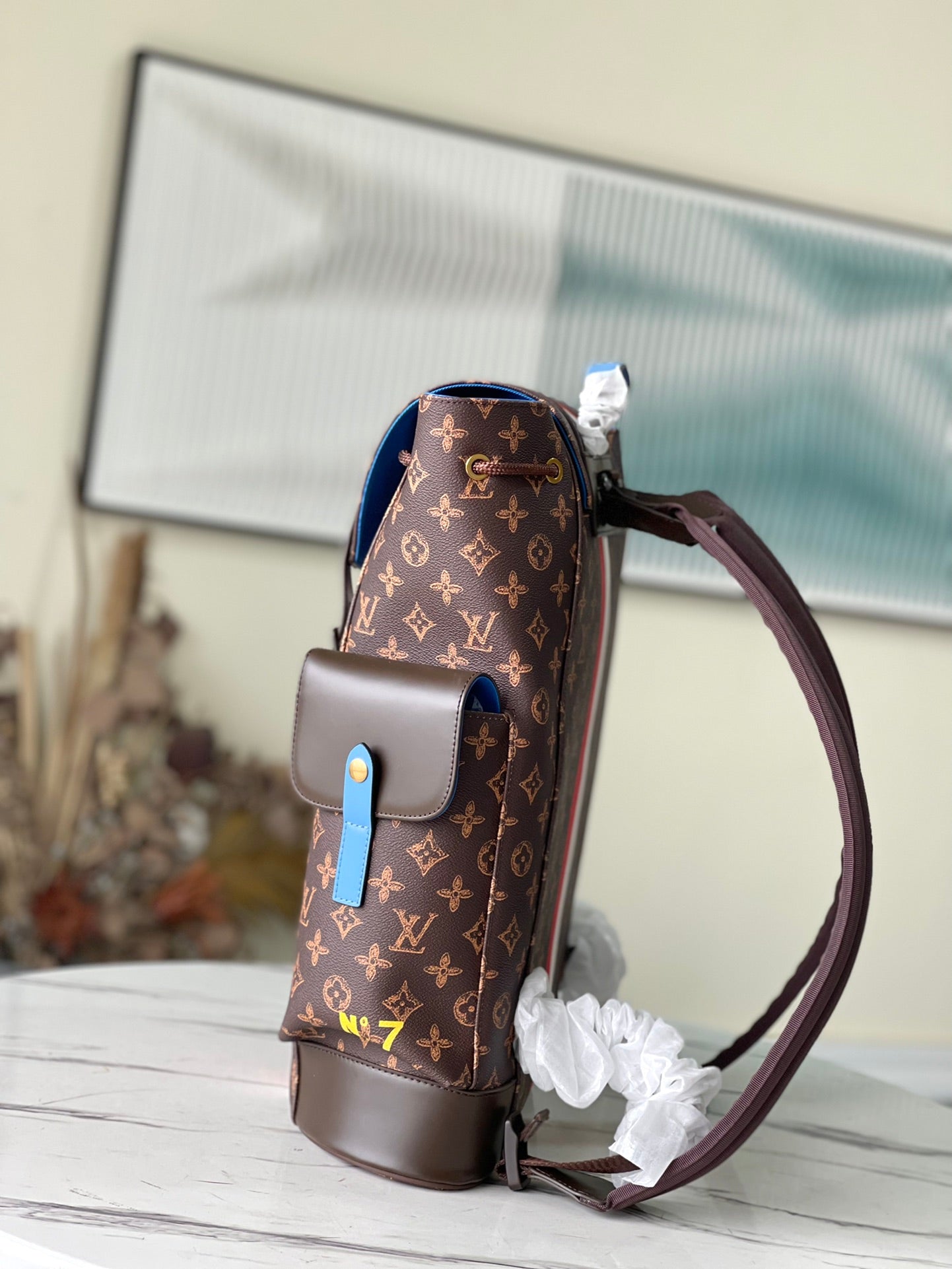 LV Backpack (Christopher MM - Brown Striped)