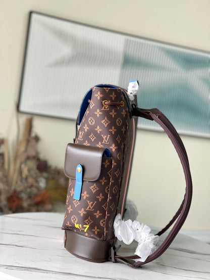 LV Backpack (Christopher MM - Brown Striped)