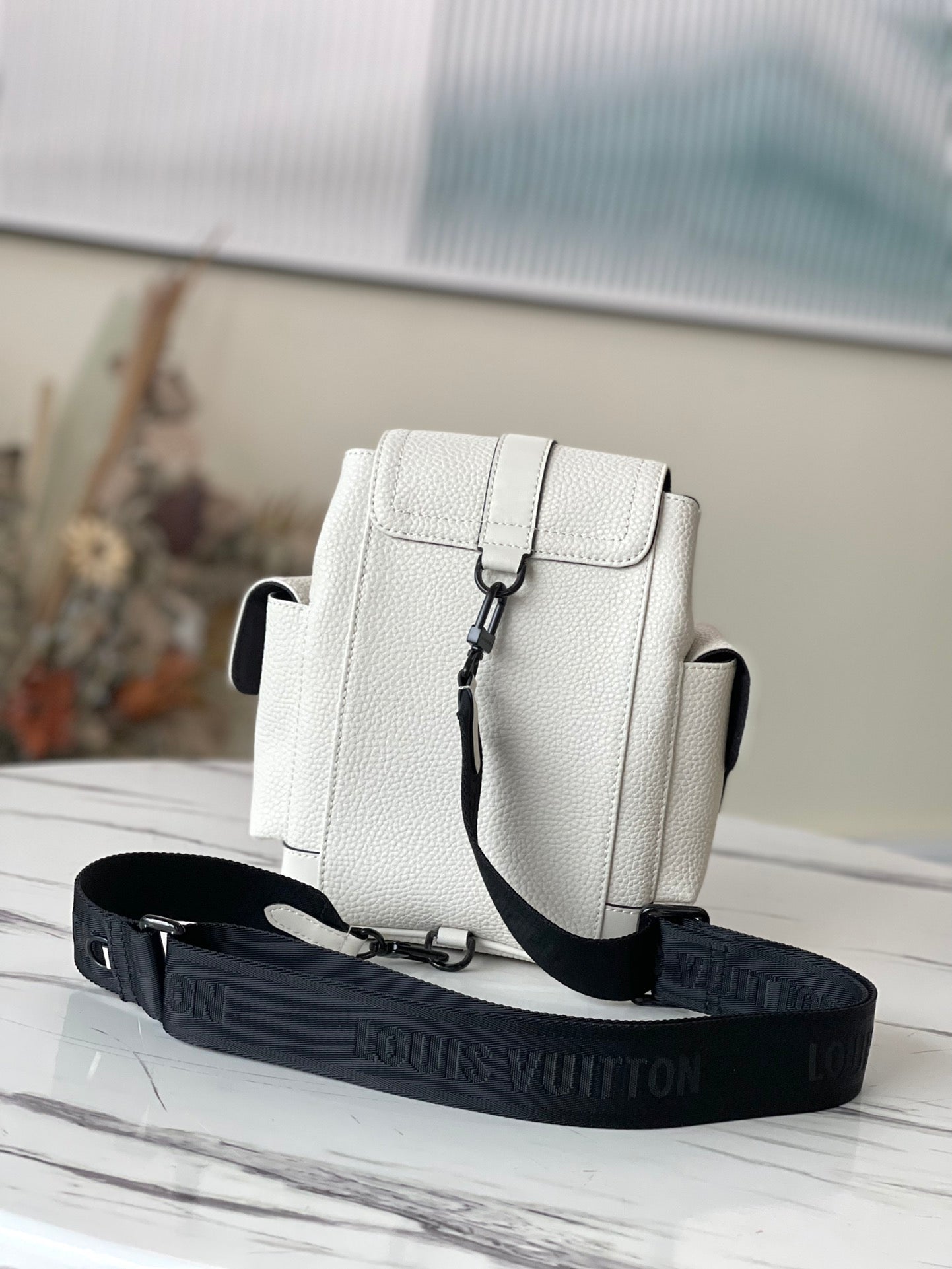 LV Backpack (Nano Christopher - White)