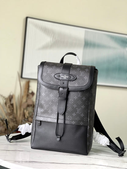 LV Backpack (Monogram Eclipse Saumur)
