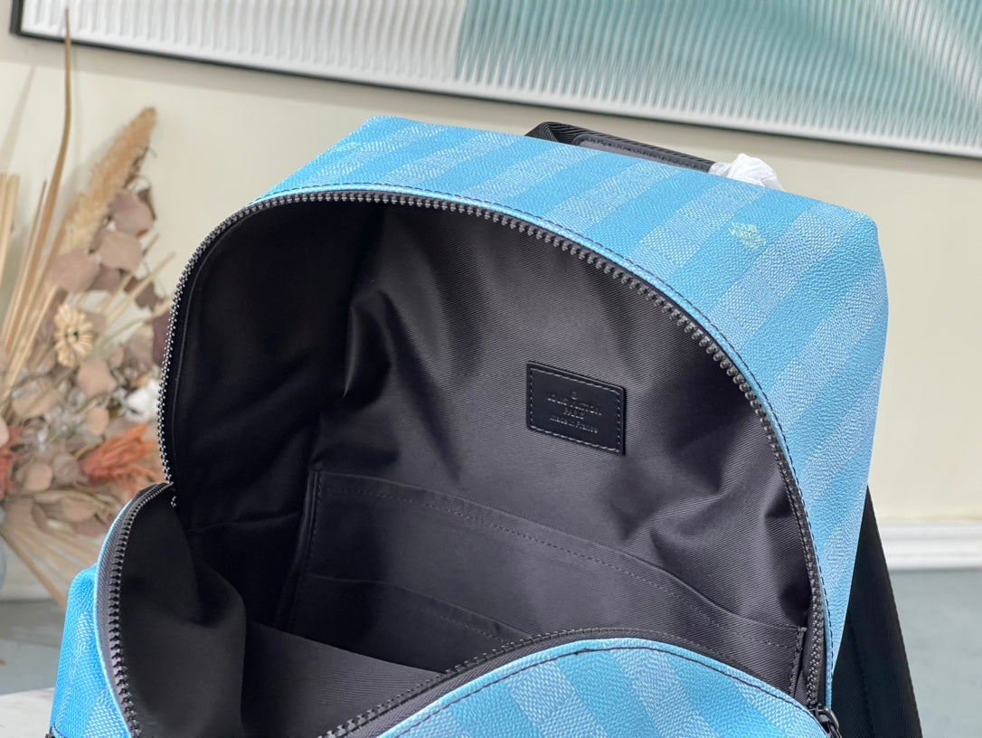 LV Backpack (Discovery Damier Stripes)