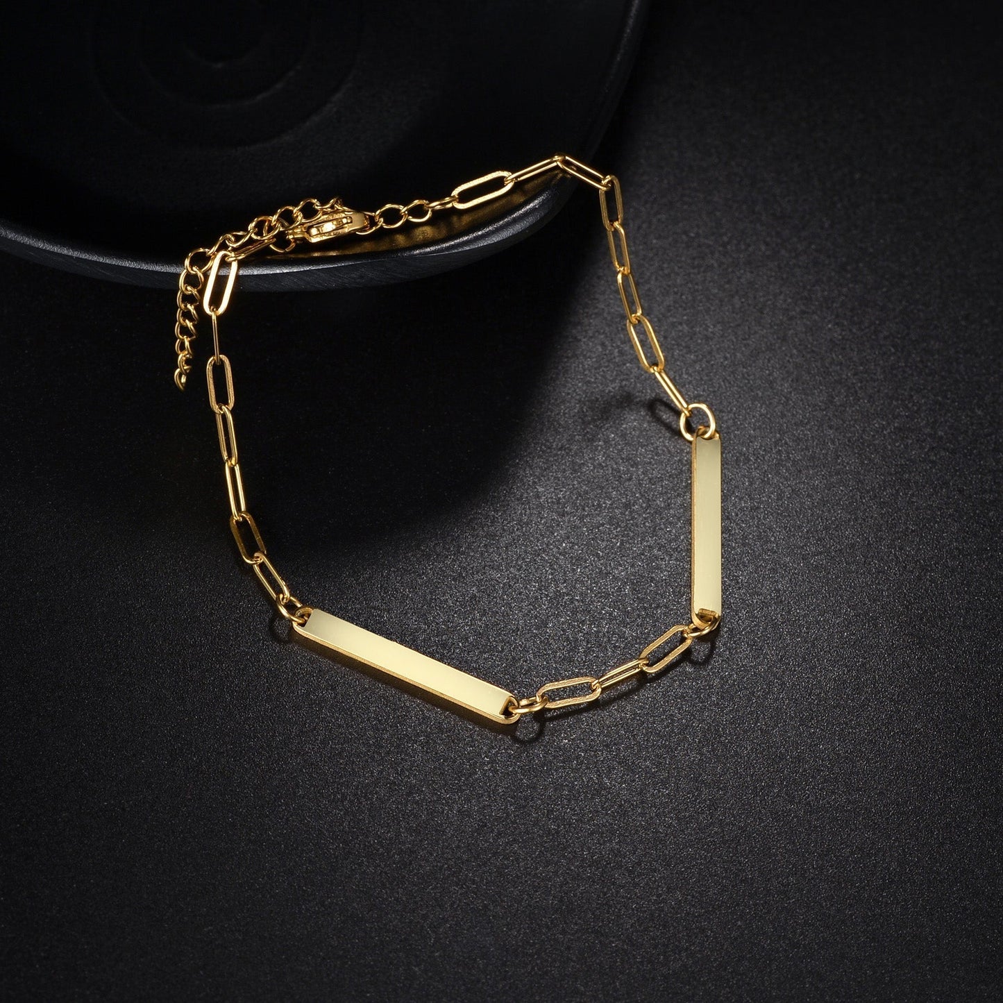 IL - 1-3 Strip Custom Name Paper Clip Bracelet