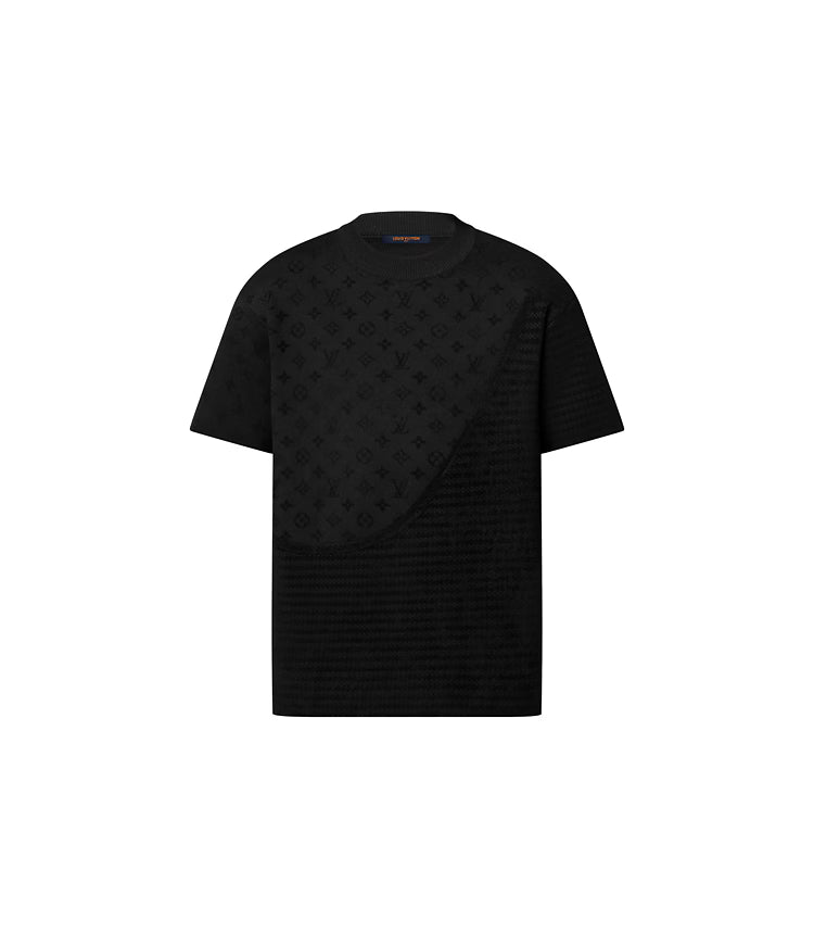 LV Jacquard Short Sleeve Crewneck