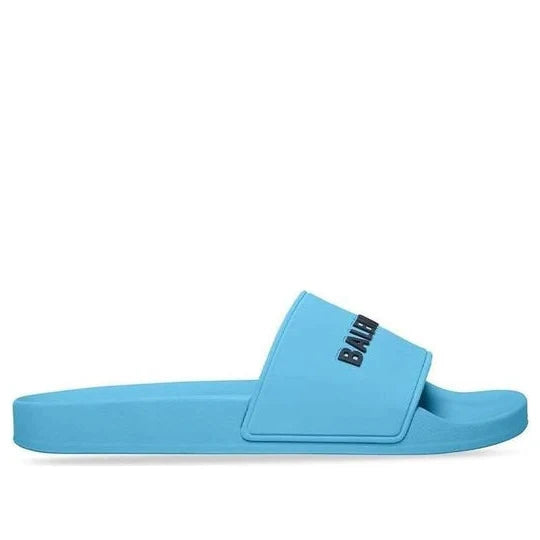 Balenciaga Pool Slides - Light Blue